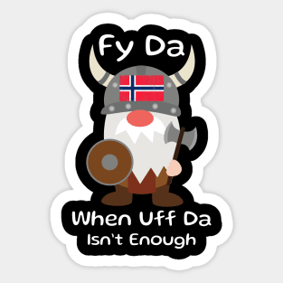 Uff Da Sticker